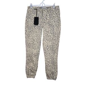 NEW NWT Paige Mayslie Jogger Jeans Pants in Tortoise Shell Cheetah | Size 26